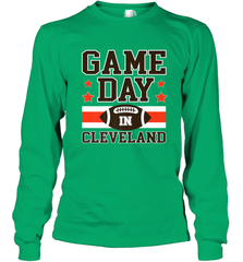NFL Cleveland Game Day Football Home Team Colors Long Sleeve T-Shirt Long Sleeve T-Shirt - HHHstores