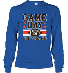 NFL Cleveland Game Day Football Home Team Colors Long Sleeve T-Shirt Long Sleeve T-Shirt - HHHstores