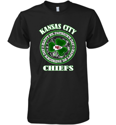 NFL Kansas City Chiefs Logo Happy St Patrick's Day Men's Premium T-Shirt