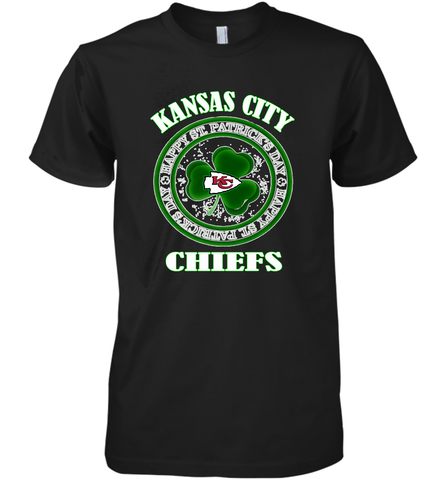 NFL Kansas City Chiefs Logo Happy St Patrick's Day Men's Premium T-Shirt Men's Premium T-Shirt / Black / XS Men's Premium T-Shirt - HHHstores