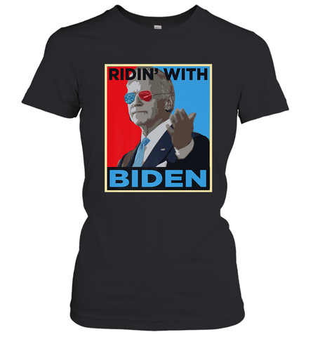 Ridin With Biden _ Hope Poster Parody Women's T-Shirt Women's T-Shirt / Black / XS Women's T-Shirt - HHHstores