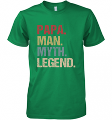 Papa Man Myth Legend Dad Father Men's Premium T-Shirt Men's Premium T-Shirt - HHHstores