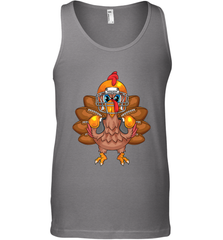 Cool Turkey Football Feathers Funny Thanksgiving Sports Gift Men's Tank Top Men's Tank Top - HHHstores
