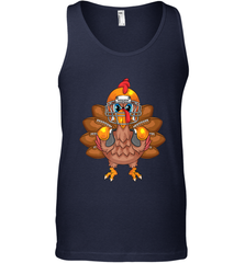 Cool Turkey Football Feathers Funny Thanksgiving Sports Gift Men's Tank Top Men's Tank Top - HHHstores