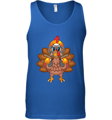 Cool Turkey Football Feathers Funny Thanksgiving Sports Gift Men's Tank Top Men's Tank Top - HHHstores