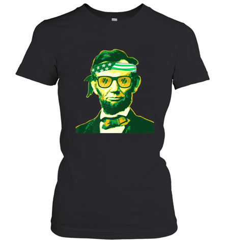 Abraham Lincoln St Patricks Day Women's T-Shirt Women's T-Shirt / Black / S Women's T-Shirt - HHHstores