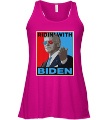 Ridin With Biden _ Hope Poster Parody Women's Racerback Tank Women's Racerback Tank - HHHstores