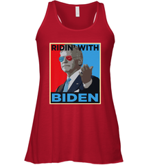 Ridin With Biden _ Hope Poster Parody Women's Racerback Tank Women's Racerback Tank - HHHstores