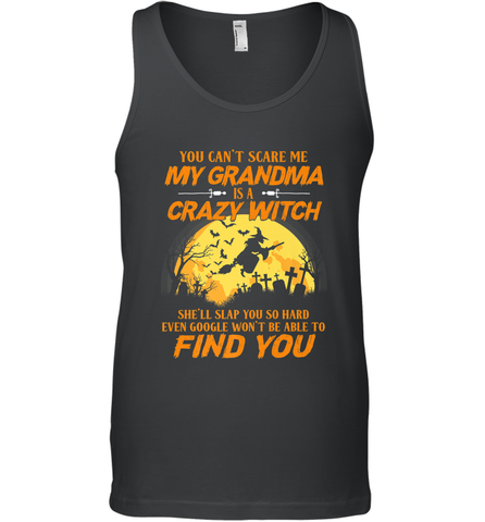You can't scare me My grandma is a crazy witch Men's Tank Top Men's Tank Top / Black / XS Men's Tank Top - HHHstores