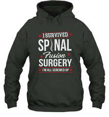 I Survived Spinal Fusion Surgery Hooded Sweatshirt Hooded Sweatshirt - HHHstores