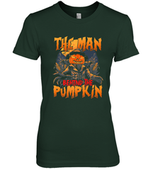 Mens Halloween Fun Dad The Man Behind Pumpkin Gift Women's Premium T-Shirt Women's Premium T-Shirt - HHHstores
