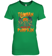 Mens Halloween Fun Dad The Man Behind Pumpkin Gift Women's Premium T-Shirt Women's Premium T-Shirt - HHHstores