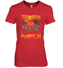 Mens Halloween Fun Dad The Man Behind Pumpkin Gift Women's Premium T-Shirt Women's Premium T-Shirt - HHHstores