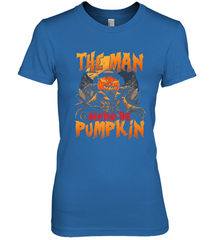 Mens Halloween Fun Dad The Man Behind Pumpkin Gift Women's Premium T-Shirt Women's Premium T-Shirt - HHHstores