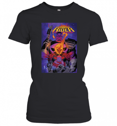 Marvel Ghost Rider Baby Thanos Comic Cover Women's T-Shirt