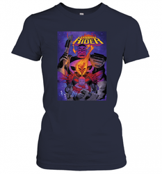 Marvel Ghost Rider Baby Thanos Comic Cover Women's T-Shirt