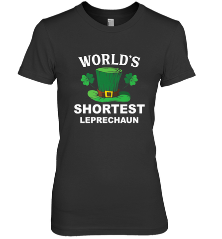 Shortest Leprechaun Funny Family St. Patrick's Day Women's Premium T-Shirt Women's Premium T-Shirt / Black / XS Women's Premium T-Shirt - HHHstores