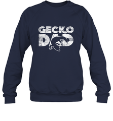 Vintage Gecko Dad  Animal Daddy Fathers Day Gecko Crewneck Sweatshirt Crewneck Sweatshirt - HHHstores