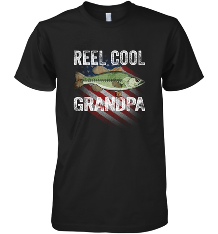 REEL COOL GRANDPA Men's Premium T-Shirt Men's Premium T-Shirt / Black / XS Men's Premium T-Shirt - HHHstores