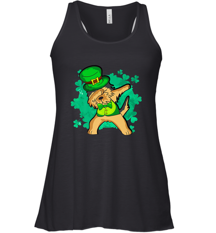 Dabbing Irish Terrier Dog Leprechaun St Patricks Day Ireland Women's Racerback Tank Women's Racerback Tank / Black / XS Women's Racerback Tank - HHHstores