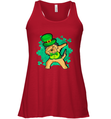 Dabbing Irish Terrier Dog Leprechaun St Patricks Day Ireland Women's Racerback Tank Women's Racerback Tank - HHHstores