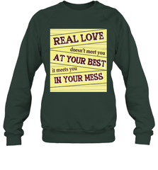 Real love funny quotes for valentine (2) Crewneck Sweatshirt Crewneck Sweatshirt - HHHstores