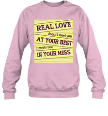 Real love funny quotes for valentine (2) Crewneck Sweatshirt Crewneck Sweatshirt - HHHstores
