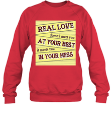 Real love funny quotes for valentine (2) Crewneck Sweatshirt Crewneck Sweatshirt - HHHstores