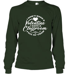 Valentine's Day Teacher School classroom Art Heart Lover Long Sleeve T-Shirt Long Sleeve T-Shirt - HHHstores