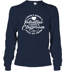 Valentine's Day Teacher School classroom Art Heart Lover Long Sleeve T-Shirt Long Sleeve T-Shirt - HHHstores