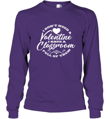 Valentine's Day Teacher School classroom Art Heart Lover Long Sleeve T-Shirt Long Sleeve T-Shirt - HHHstores