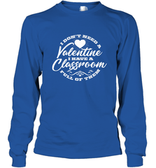 Valentine's Day Teacher School classroom Art Heart Lover Long Sleeve T-Shirt Long Sleeve T-Shirt - HHHstores