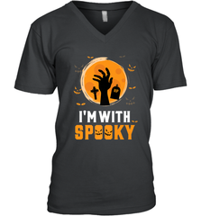 I'm With Spooky  Scary Halloween Costume Gift Men's V-Neck Men's V-Neck - HHHstores