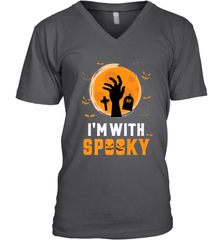 I'm With Spooky  Scary Halloween Costume Gift Men's V-Neck Men's V-Neck - HHHstores