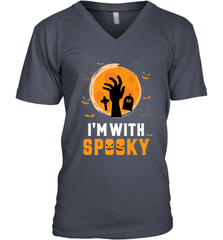 I'm With Spooky  Scary Halloween Costume Gift Men's V-Neck Men's V-Neck - HHHstores