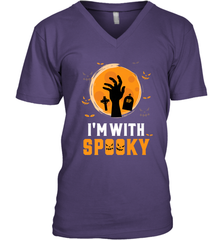 I'm With Spooky  Scary Halloween Costume Gift Men's V-Neck Men's V-Neck - HHHstores
