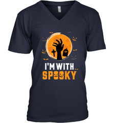 I'm With Spooky  Scary Halloween Costume Gift Men's V-Neck Men's V-Neck - HHHstores