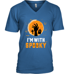 I'm With Spooky  Scary Halloween Costume Gift Men's V-Neck Men's V-Neck - HHHstores