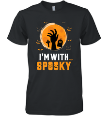 I'm With Spooky  Scary Halloween Costume Gift Men's Premium T-Shirt Men's Premium T-Shirt - HHHstores