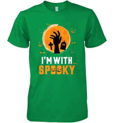 I'm With Spooky  Scary Halloween Costume Gift Men's Premium T-Shirt