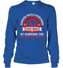 Whoever would overthrow the liberty of a nation must begin by subduing the freeness of speech 01 Long Sleeve T-Shirt Long Sleeve T-Shirt - HHHstores