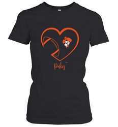 Oklahoma State Cowboys Football Inside Heart  Team Women's T-Shirt