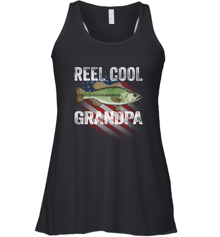 REEL COOL GRANDPA Women's Racerback Tank Women's Racerback Tank / Black / XS Women's Racerback Tank - HHHstores