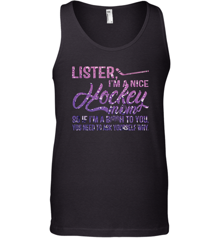 HOCKEY Nice Hockey Mom Men's Tank Top Men's Tank Top / Black / XS Men's Tank Top - HHHstores