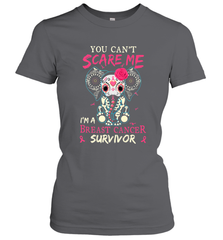 You can't Scare Me I'm Breast Cancer Survivor Elephant Funny Women's T-Shirt Women's T-Shirt - HHHstores