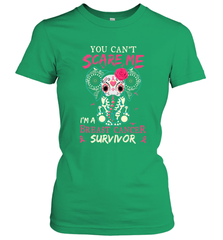 You can't Scare Me I'm Breast Cancer Survivor Elephant Funny Women's T-Shirt Women's T-Shirt - HHHstores