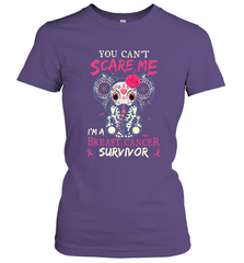 You can't Scare Me I'm Breast Cancer Survivor Elephant Funny Women's T-Shirt Women's T-Shirt - HHHstores