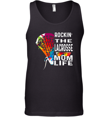 Lacrosse Rockin The Mom Life Men's Tank Top Men's Tank Top / Black / XS Men's Tank Top - HHHstores