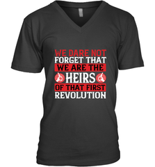 We dare not forget that we are the heirs of that first revolution 01 Men's V-Neck Men's V-Neck - HHHstores