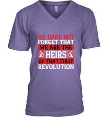 We dare not forget that we are the heirs of that first revolution 01 Men's V-Neck Men's V-Neck - HHHstores